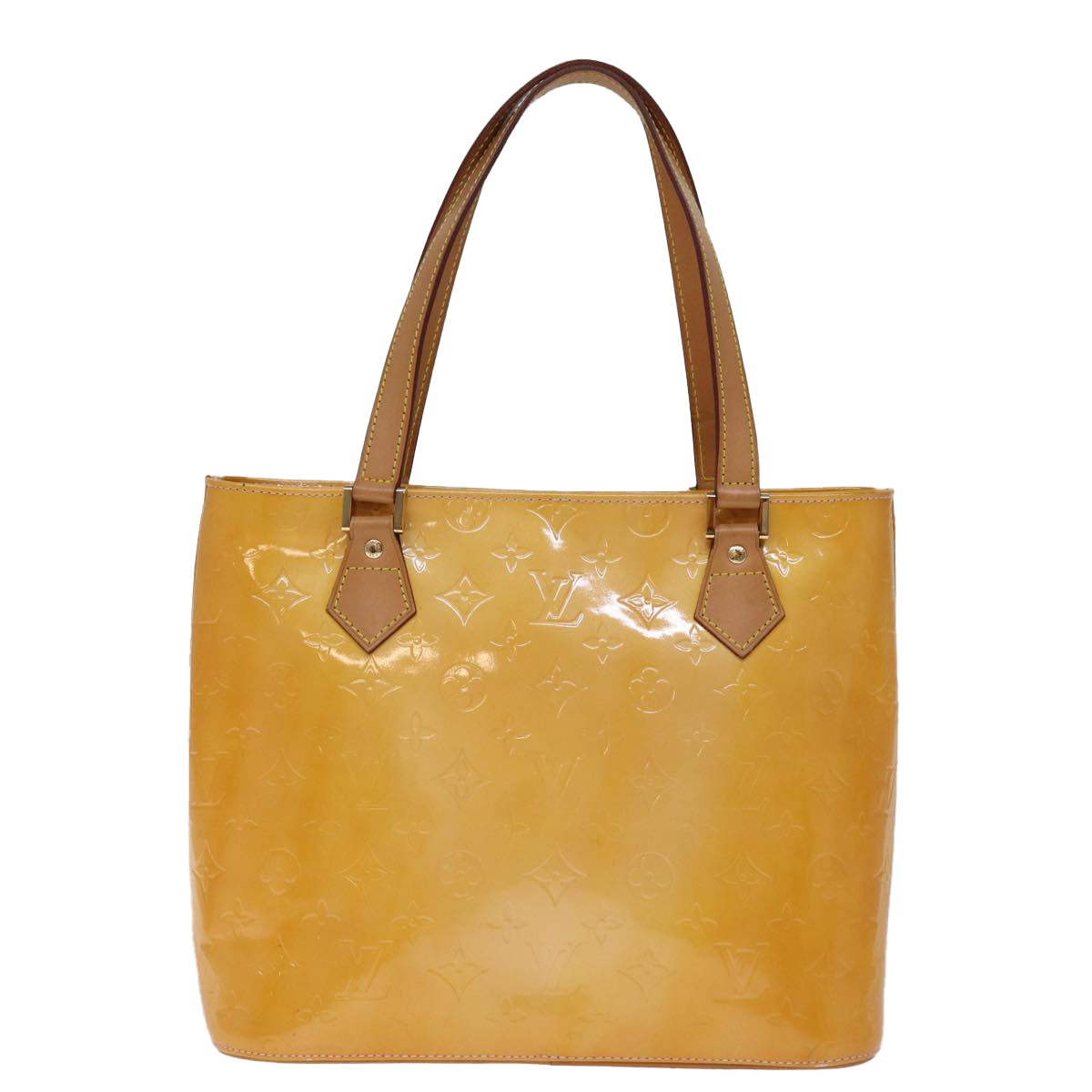 LOUIS VUITTON Monogram Vernis Houston Bag Marshmallow Pink M91302 LV 75283