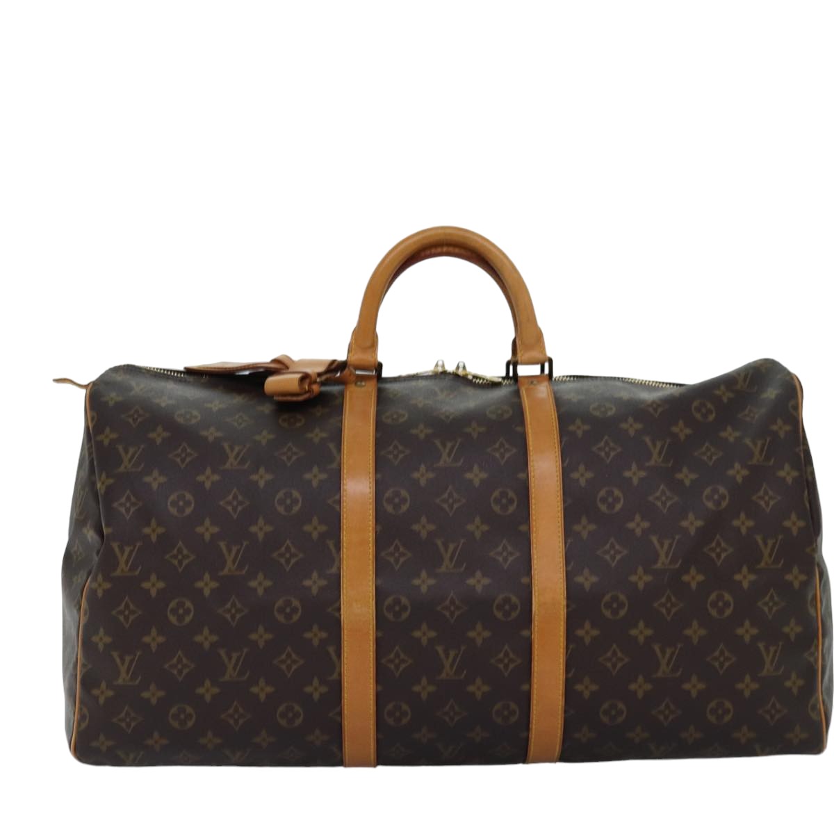 LOUIS VUITTON Monogram Keepall 55 Boston Bag M41424 LV 75301