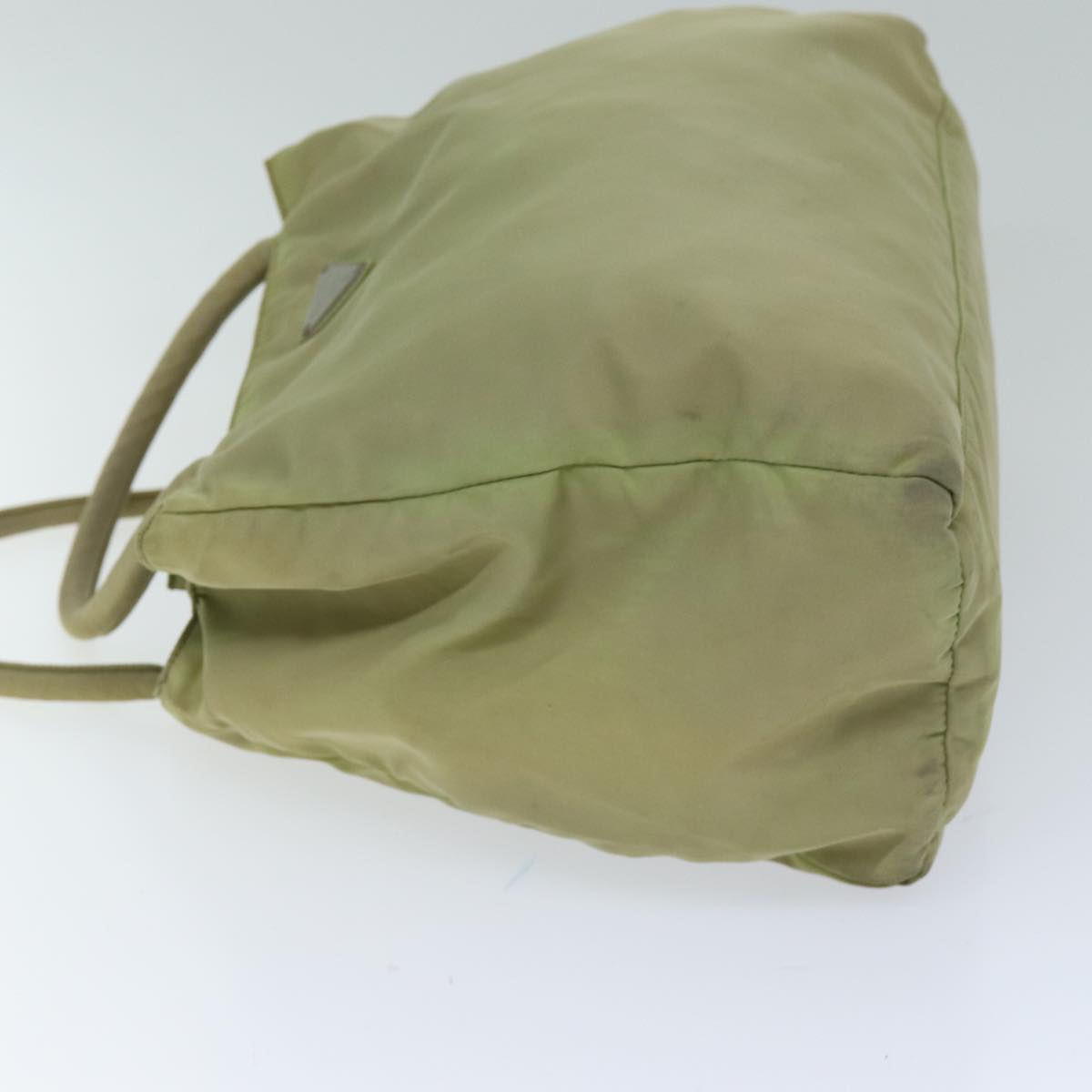 PRADA Tote Bag Nylon Beige 75336