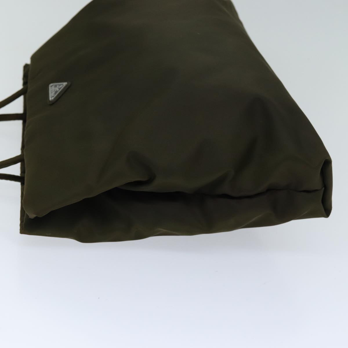 PRADA Tote Bag Nylon Khaki 75338