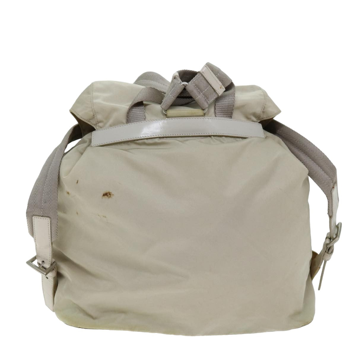 PRADA Backpack Nylon Cream 75340