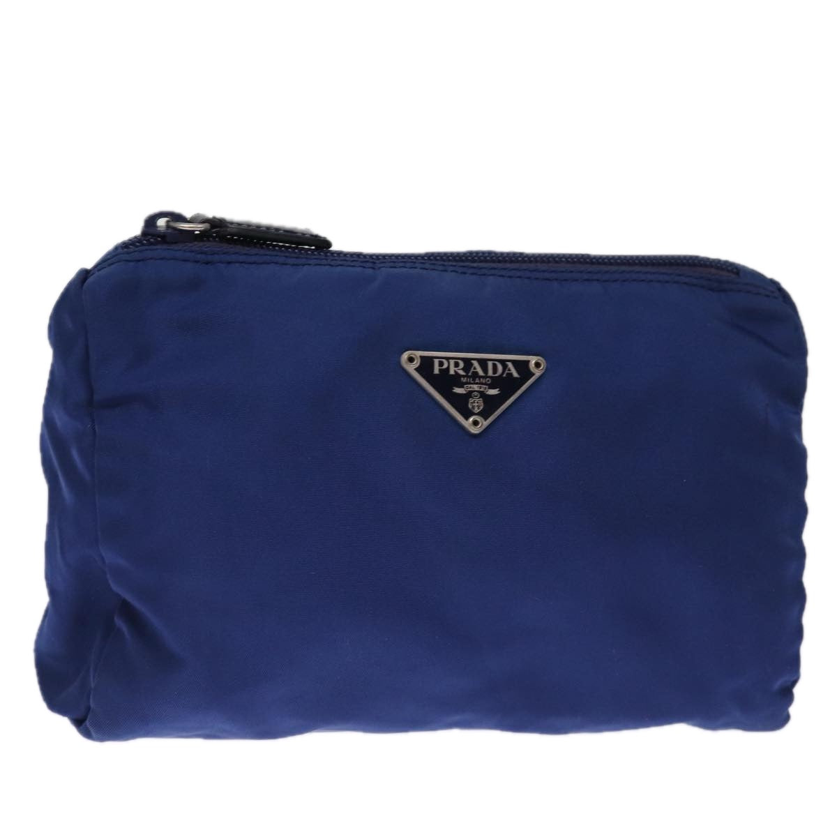 PRADA Pouch Nylon Blue 75360