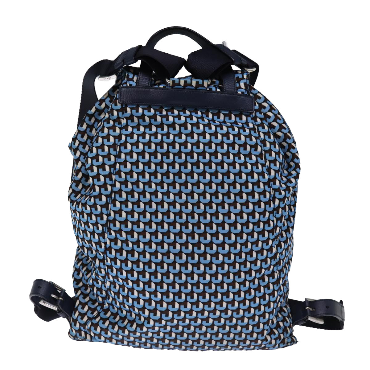 PRADA Backpack Nylon Blue 75370