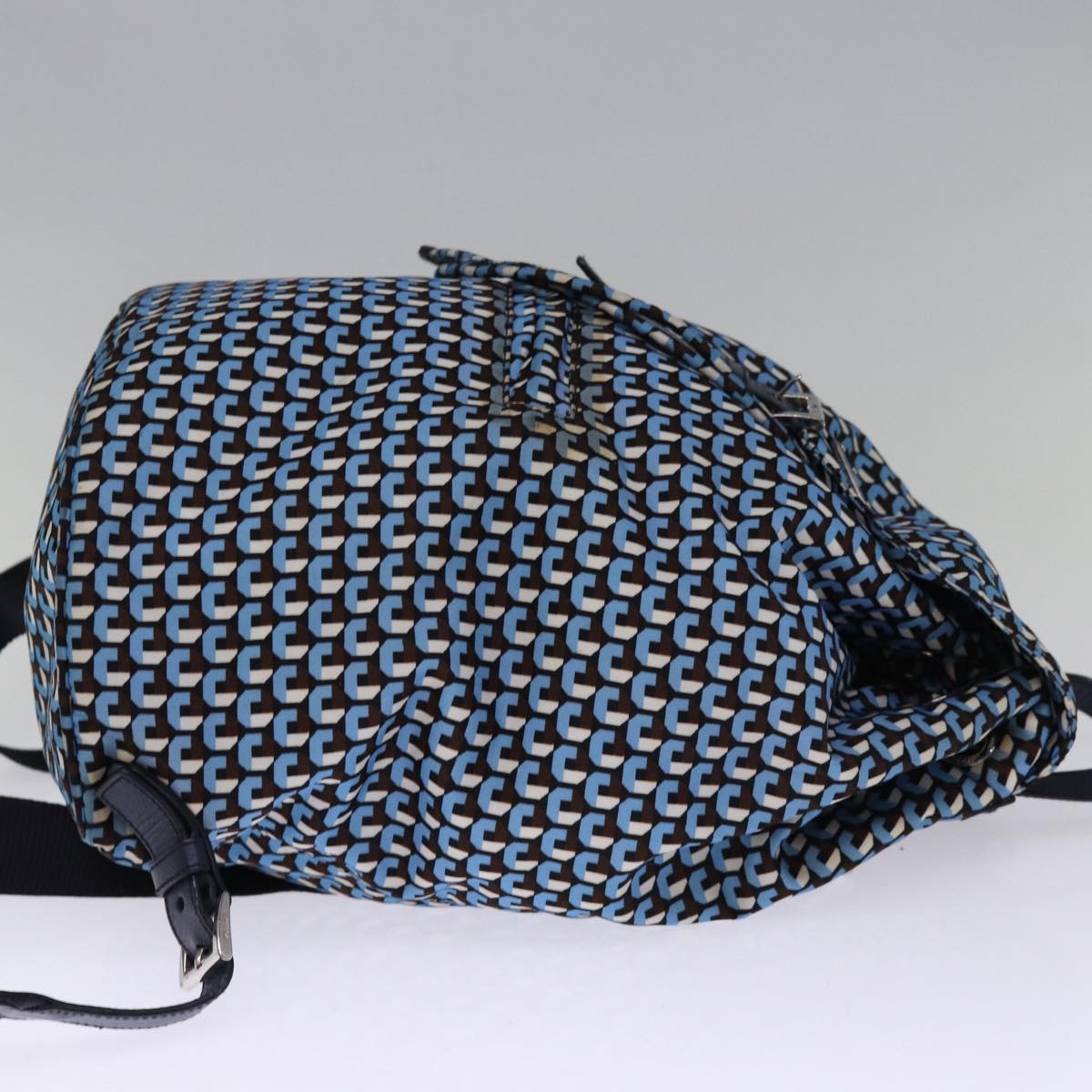 PRADA Backpack Nylon Blue 75370