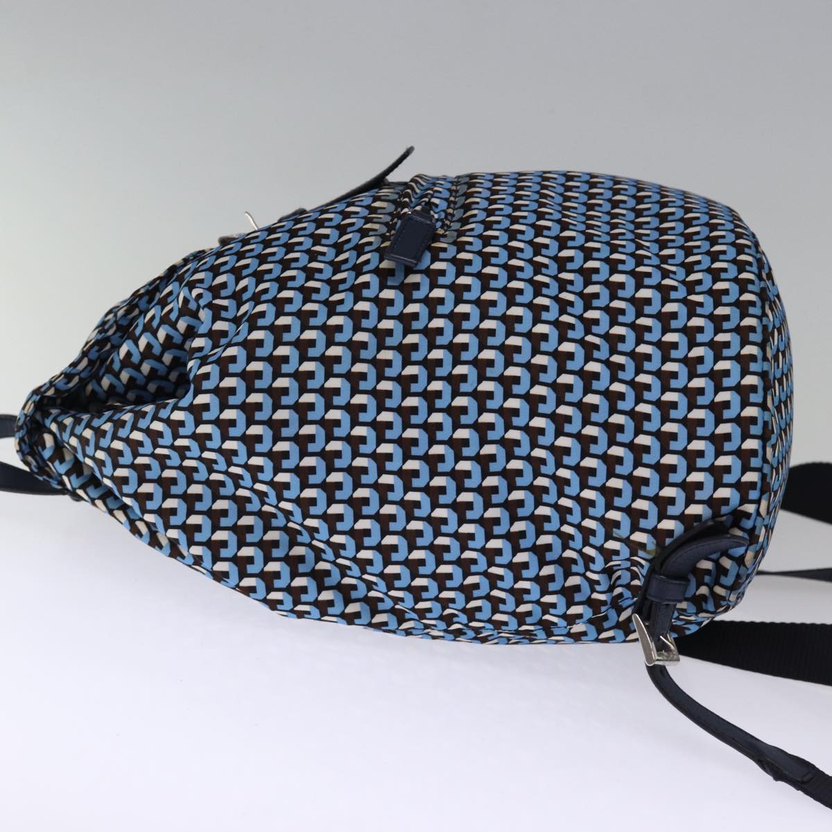 PRADA Backpack Nylon Blue 75370