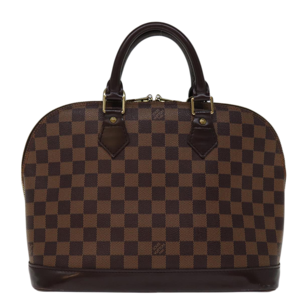 LOUIS VUITTON Damier Ebene Alma Hand Bag N51131 LV 75381