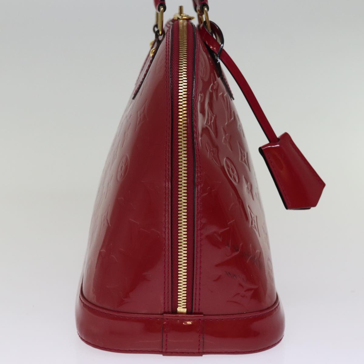 LOUIS VUITTON Monogram Vernis Alma PM Hand Bag Rose Indian M91770 LV 75382
