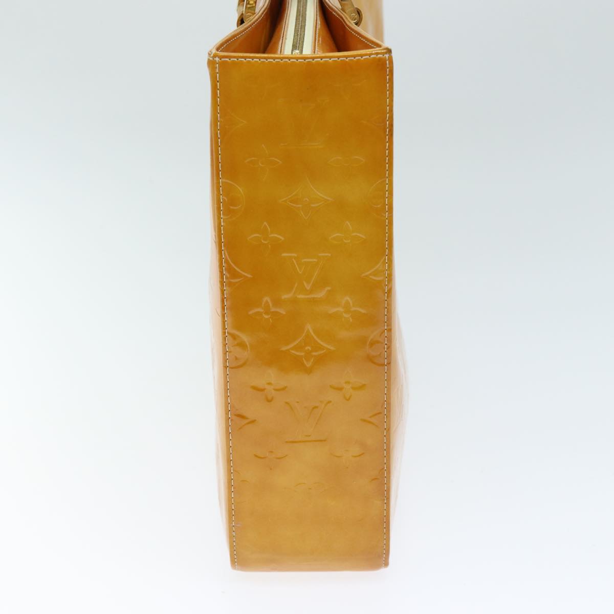 LOUIS VUITTON Monogram Vernis Columbus Tote Bag Yellow M91047 LV 75400