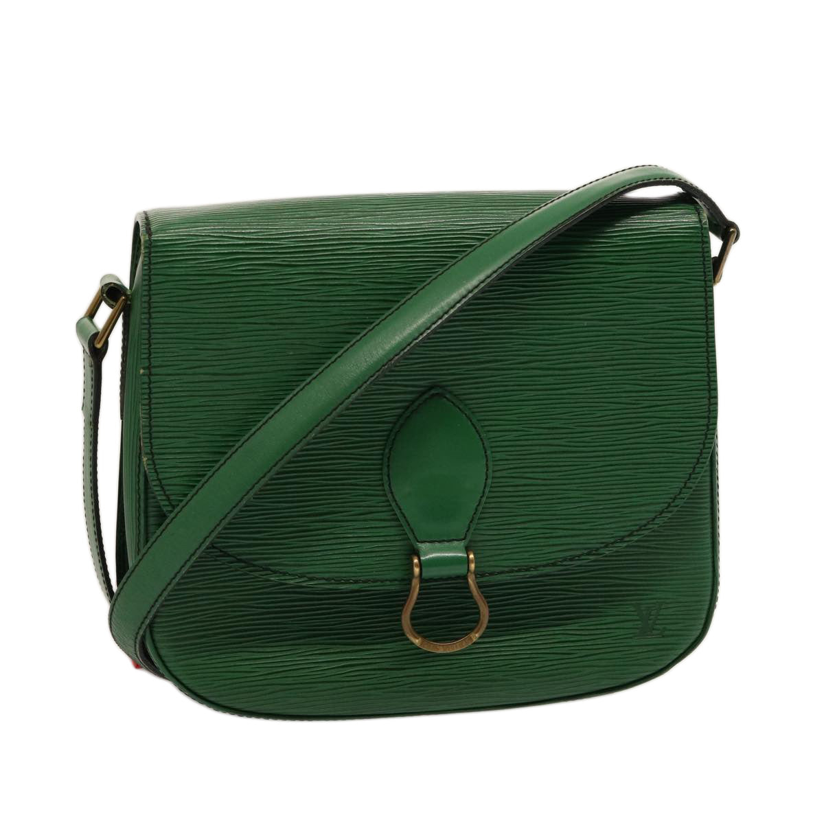 LOUIS VUITTON Epi Saint Cloud GM Shoulder Bag Green M52194 LV 75406