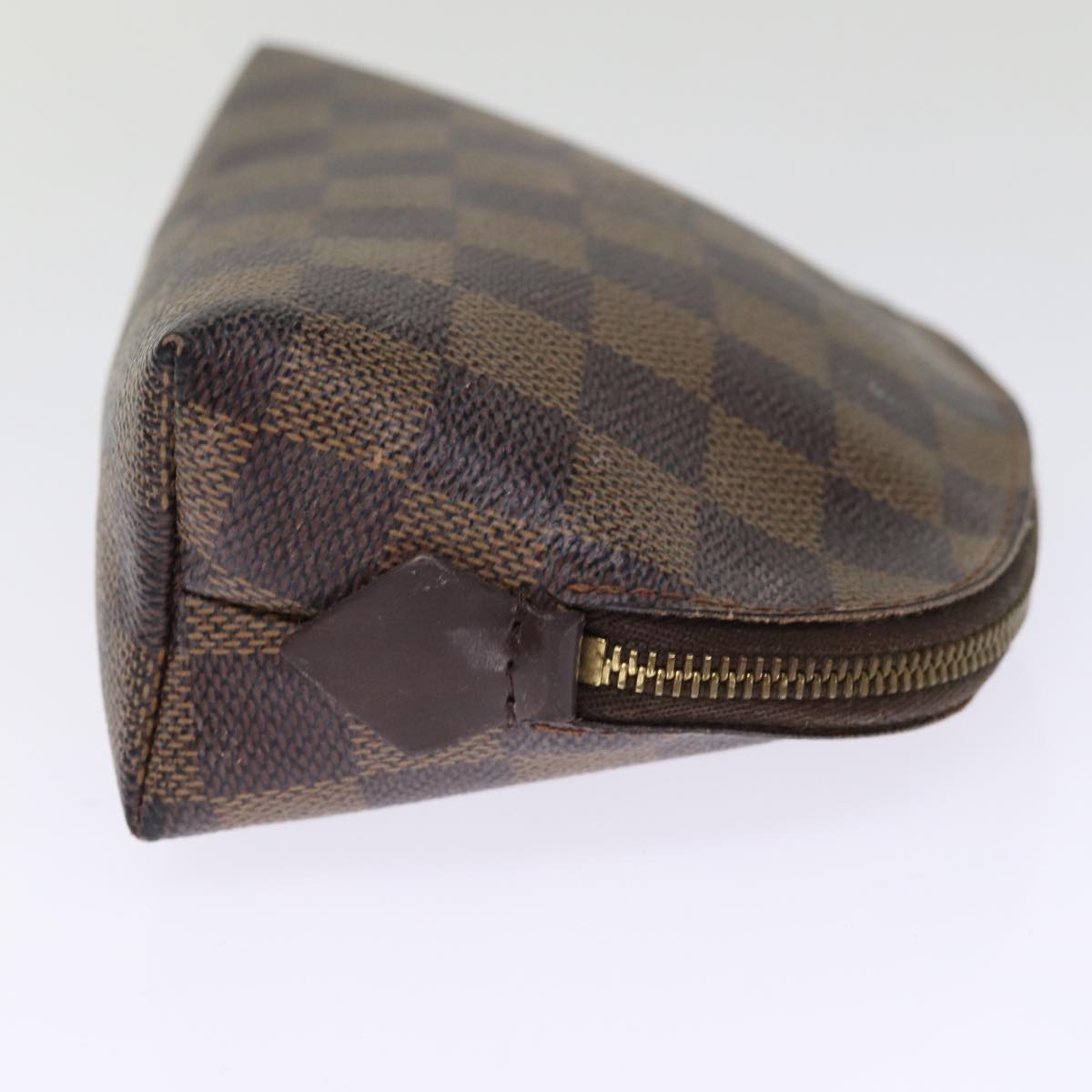 LOUIS VUITTON Damier Ebene Pochette Cosmetic PM Pouch N47516 LV 75409