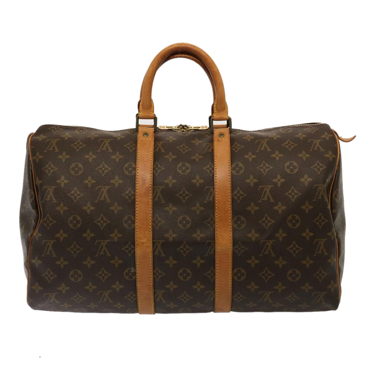 LOUIS VUITTON Monogram Keepall 45 Boston Bag M41428 LV 75423