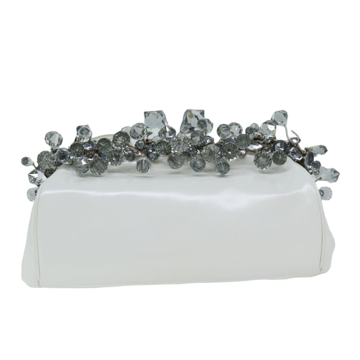 PRADA Shoulder Bag Patent leather White 75425