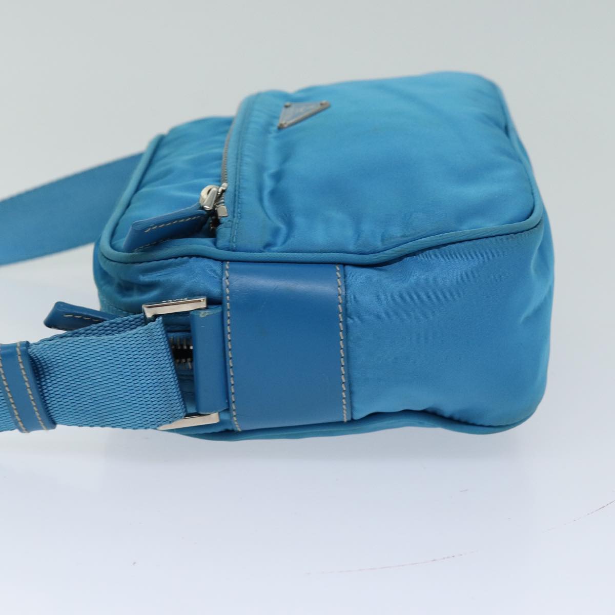 PRADA Shoulder Bag Nylon Light Blue 75426