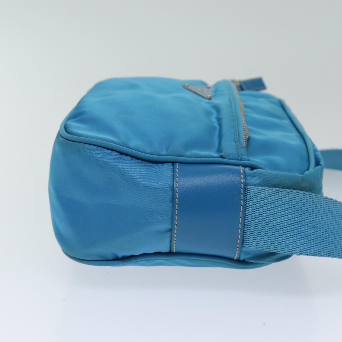 PRADA Shoulder Bag Nylon Light Blue 75426