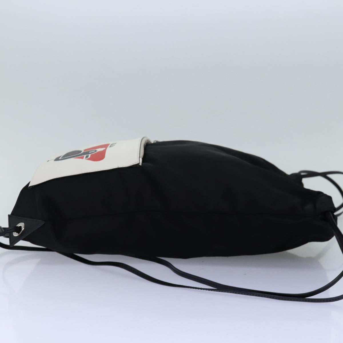 PRADA Knapsack Shoulder Bag Nylon Black 75427