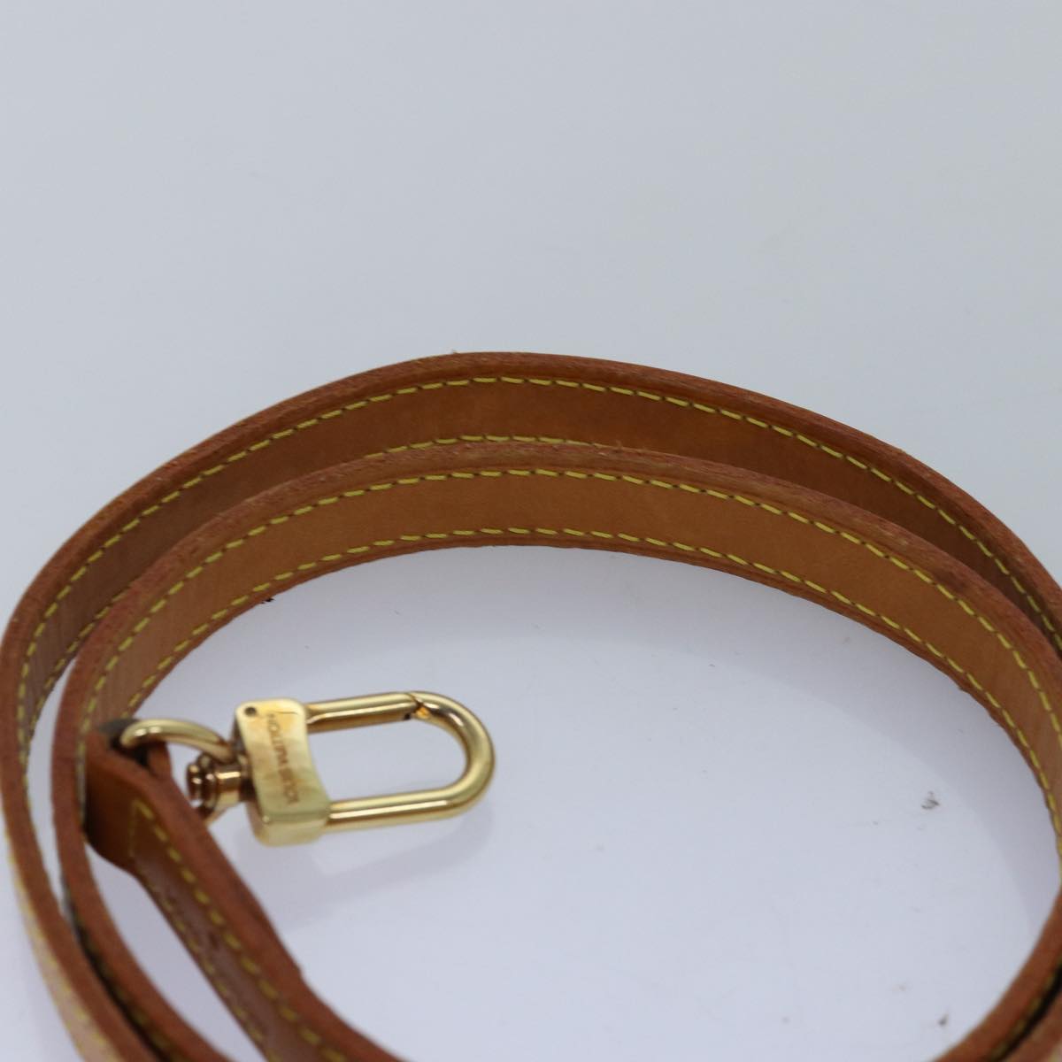 LOUIS VUITTON Shoulder Strap Leather 35.4"" Beige LV 75433