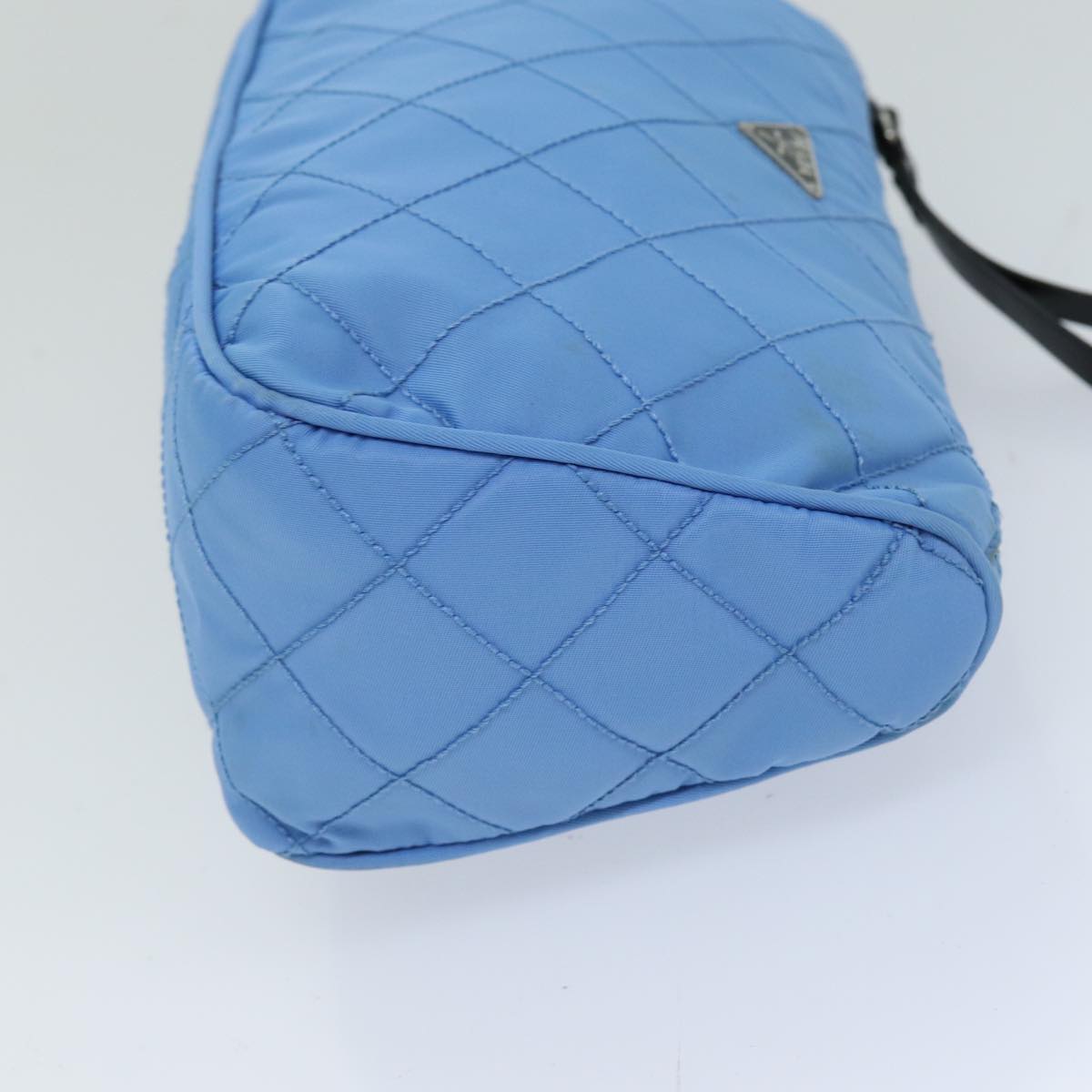 PRADA Pouch Nylon Light Blue 75439