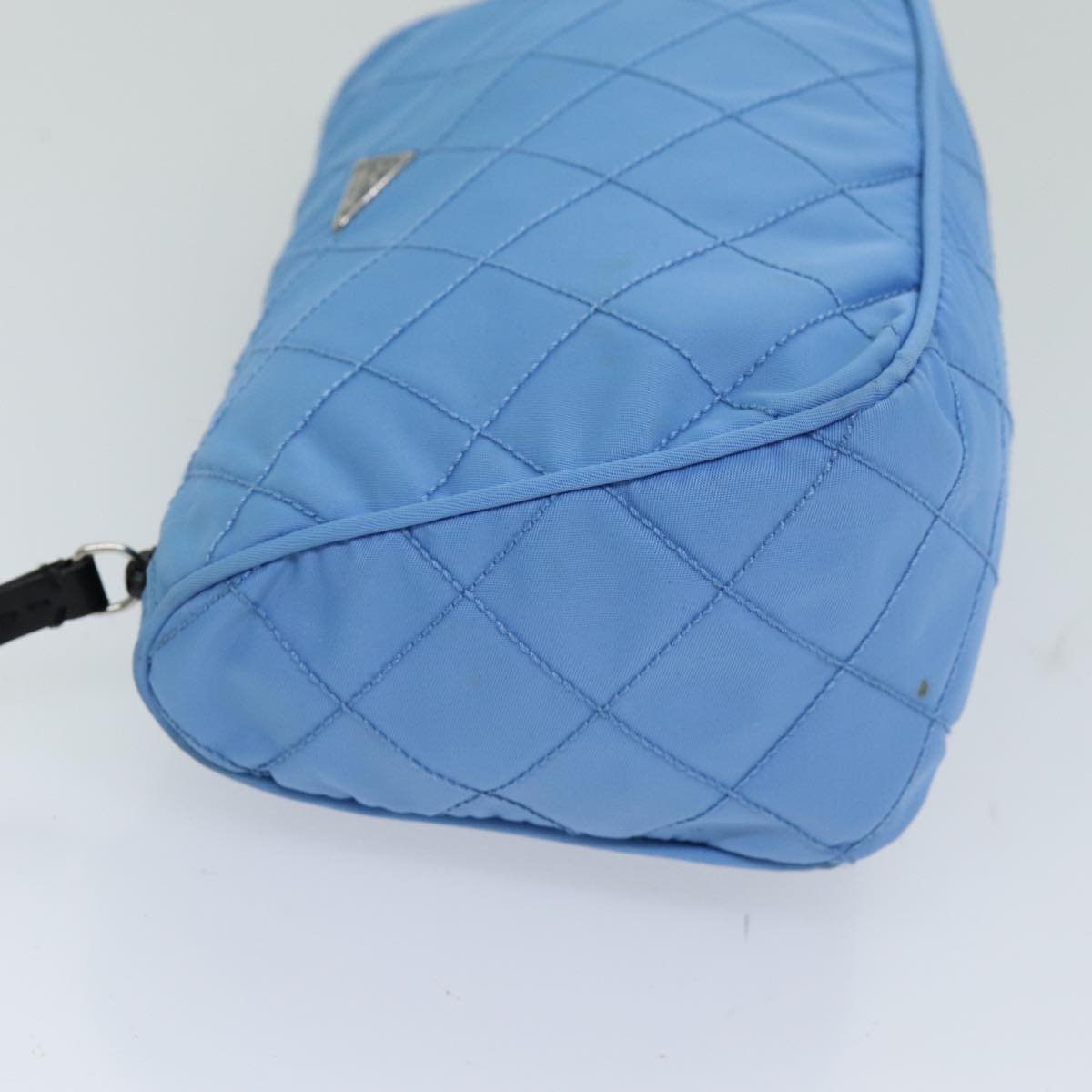 PRADA Pouch Nylon Light Blue 75439