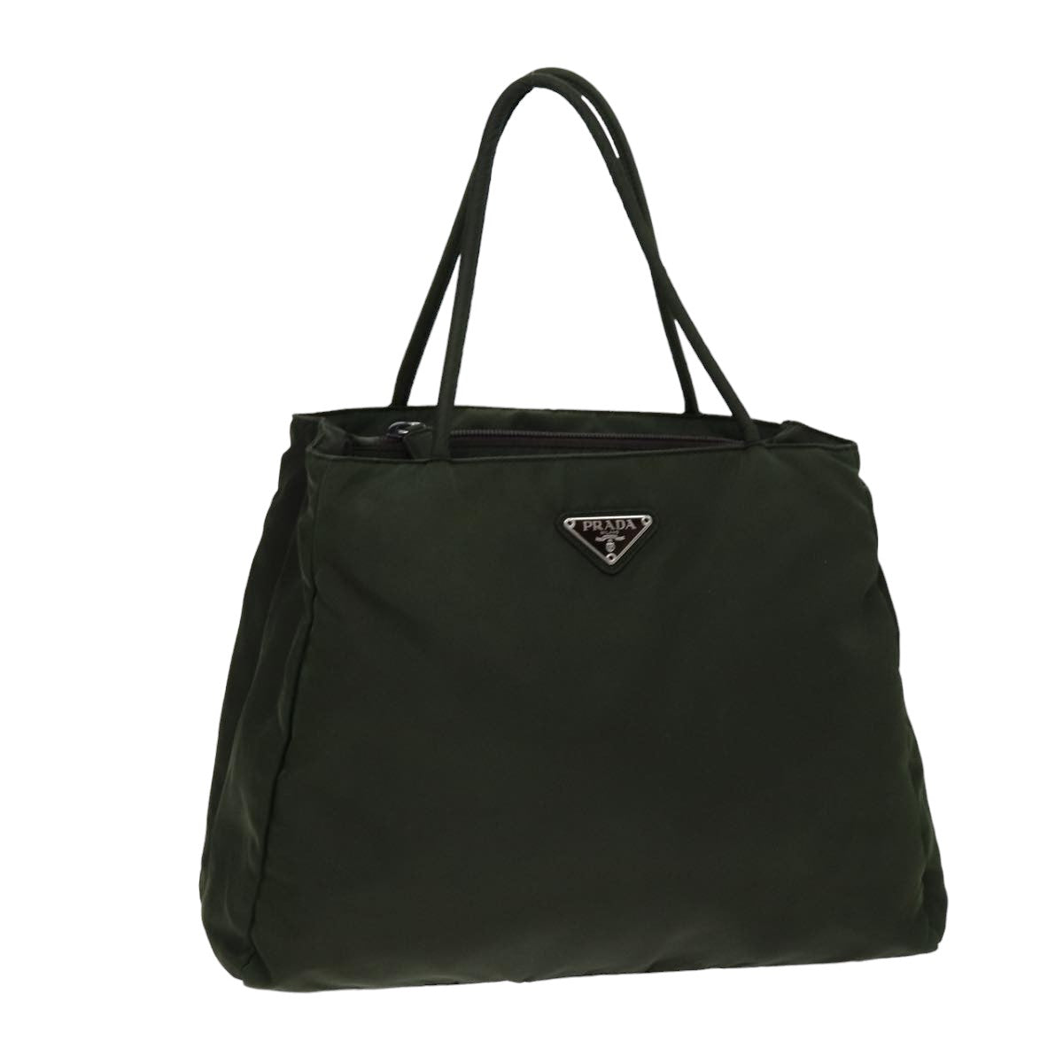 PRADA Tote Bag Nylon Khaki 75448