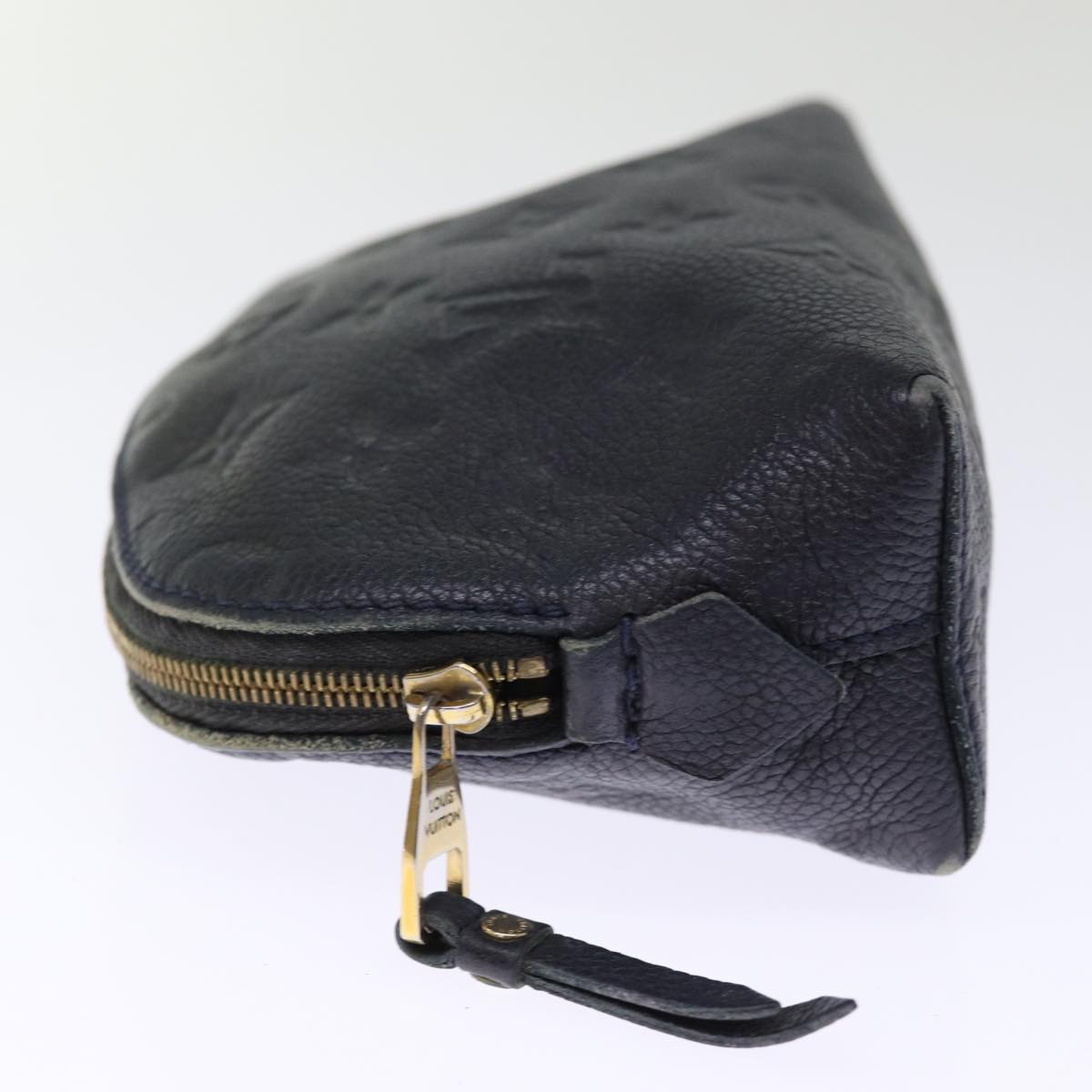 LOUIS VUITTON Empreinte Pochette Cosmetic PM Pouch Navy M69413 LV 75459