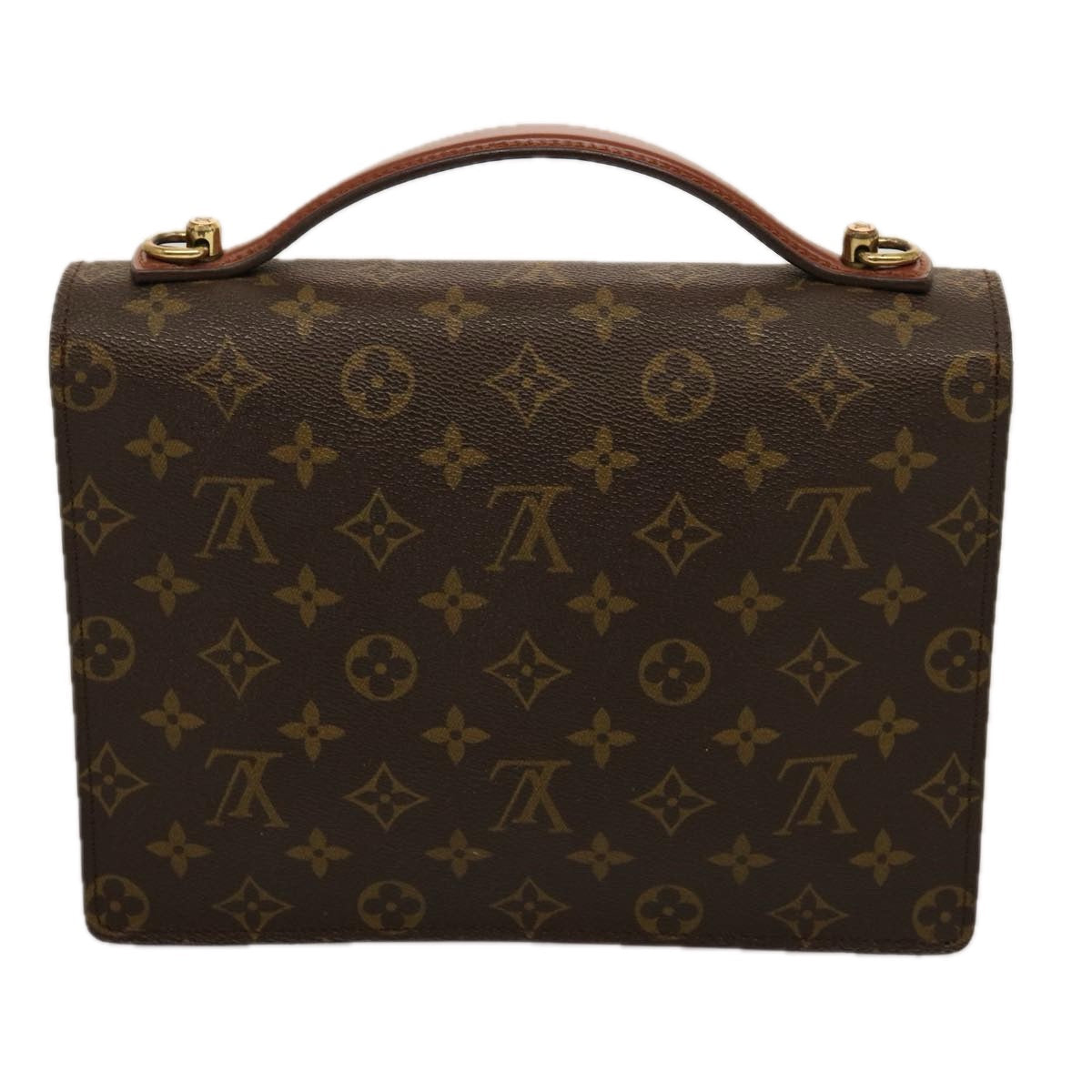LOUIS VUITTON Monogram Monceau 28 Hand Bag 2way M51185 LV 75470