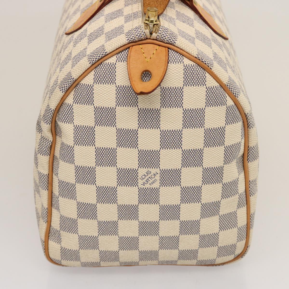 LOUIS VUITTON Damier Azur Speedy 30 Hand Bag N41533 LV 75484