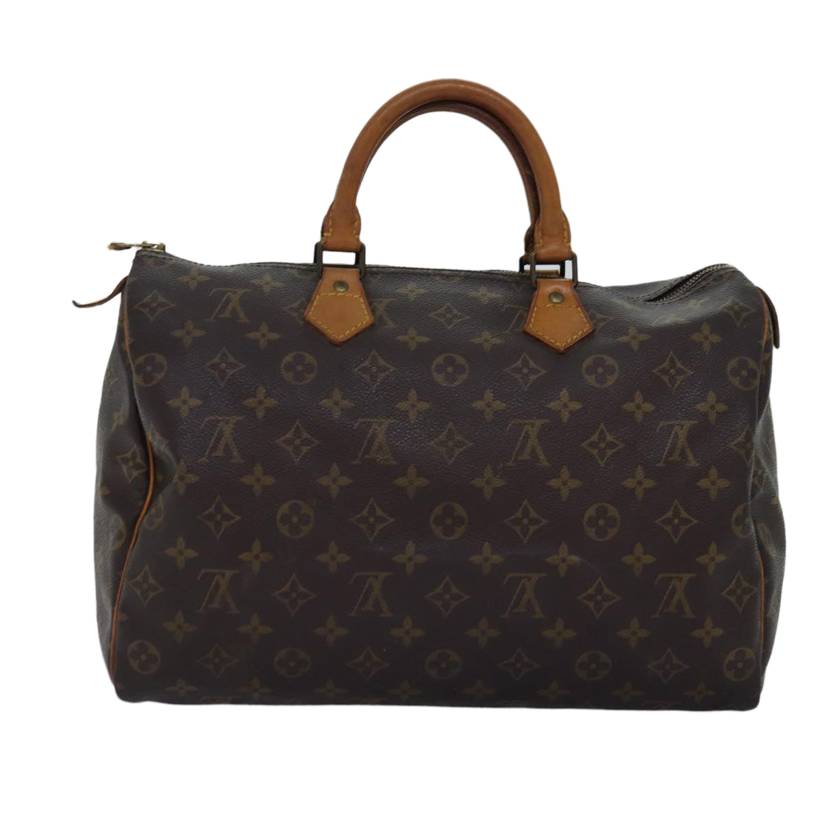 LOUIS VUITTON Monogram Speedy 35 Hand Bag M41524 LV 75487