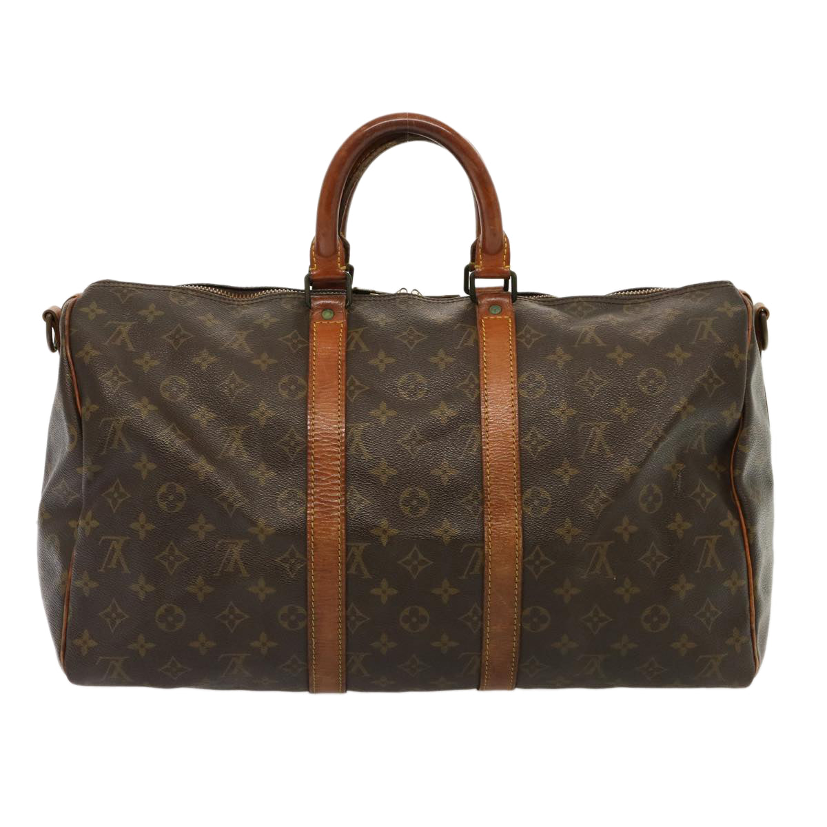 LOUIS VUITTON Monogram Keepall Bandouliere 45 Boston Bag M41418 LV 75488