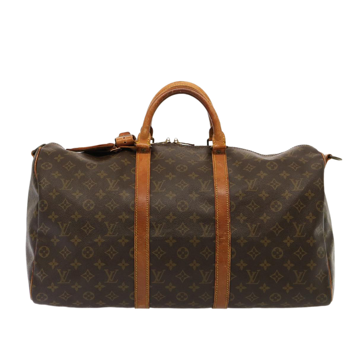 LOUIS VUITTON Monogram Keepall Bandouliere 50 Boston Bag M41416 LV 75489