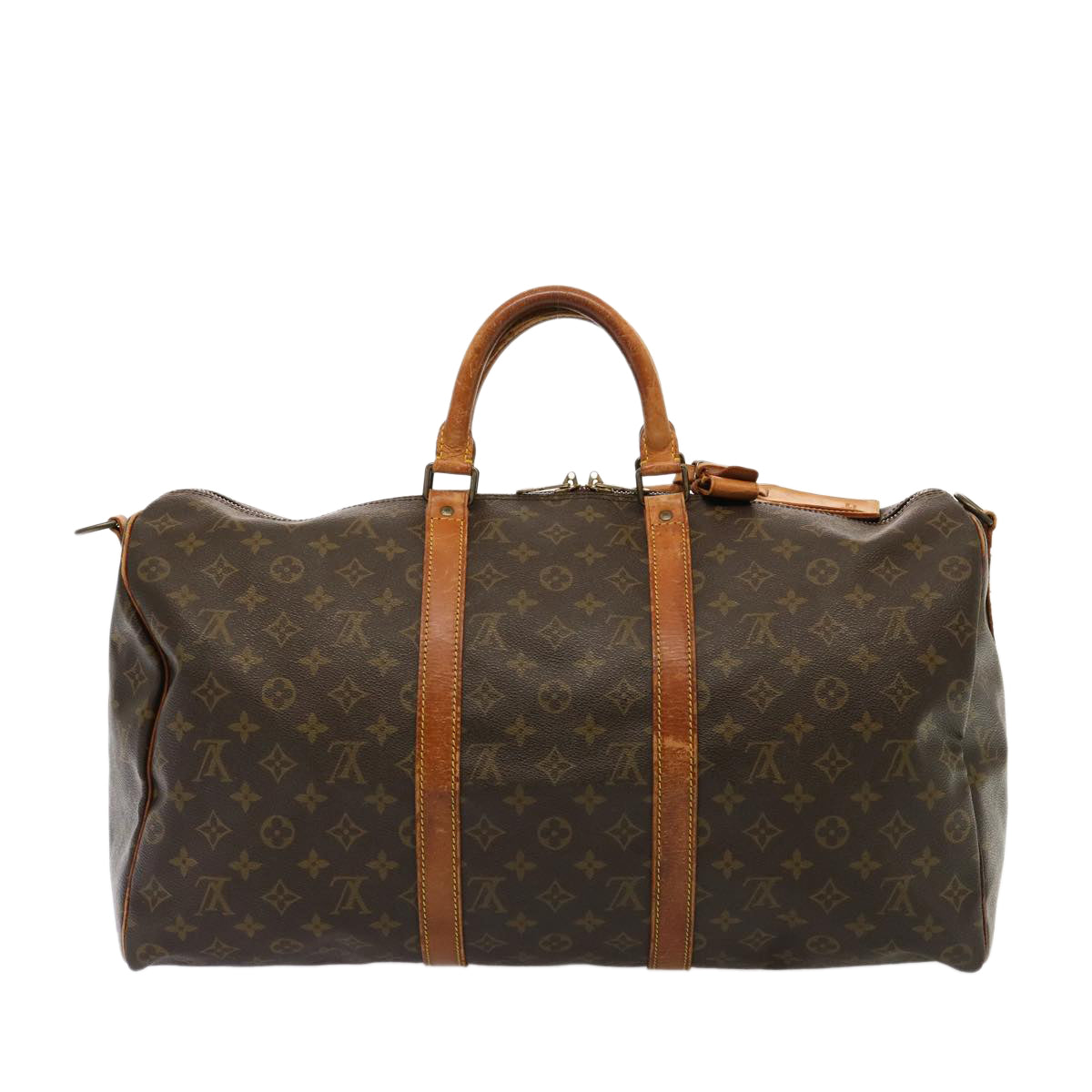 LOUIS VUITTON Monogram Keepall Bandouliere 50 Boston Bag M41416 LV 75489