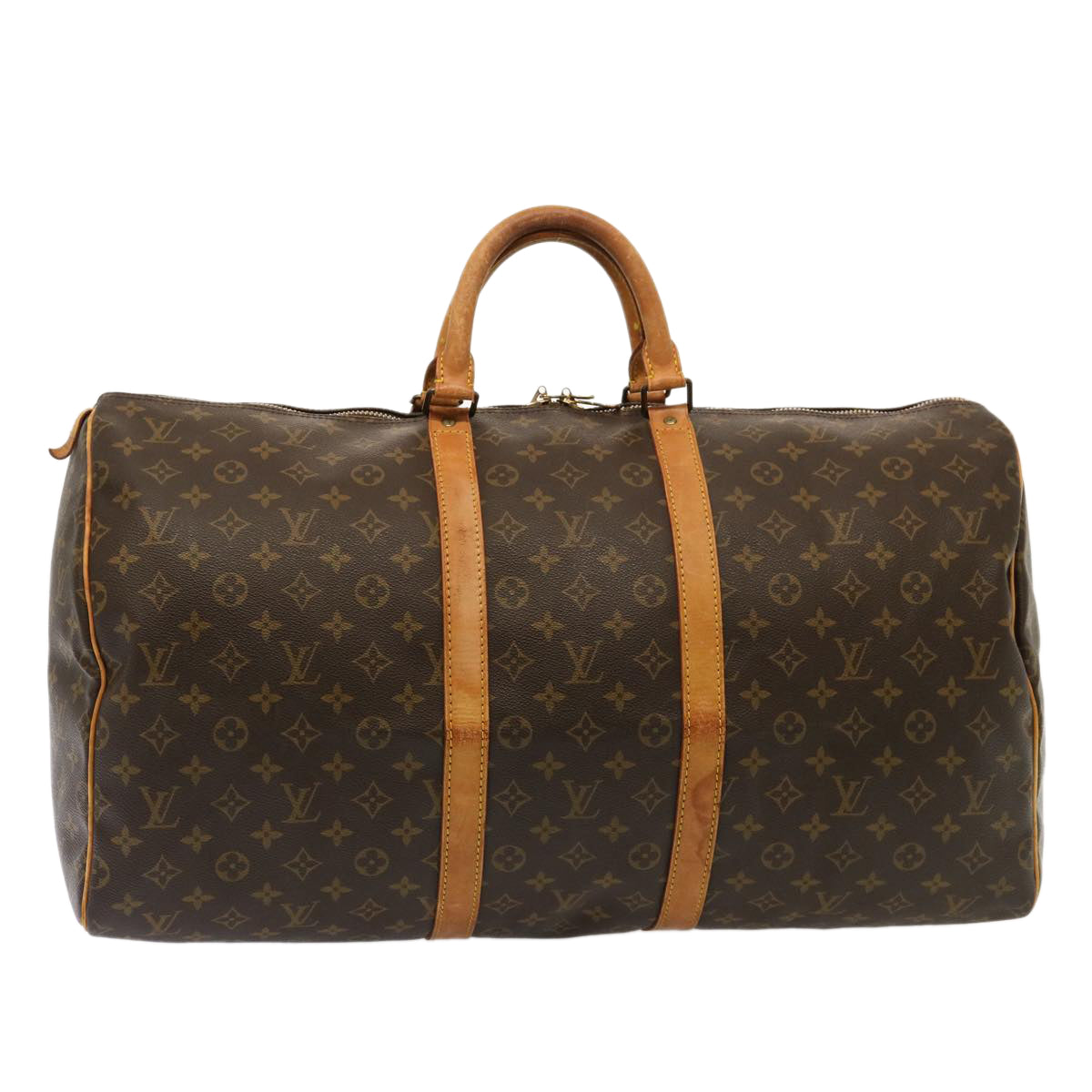 LOUIS VUITTON Monogram Keepall 55 Boston Bag M41424 LV 75491