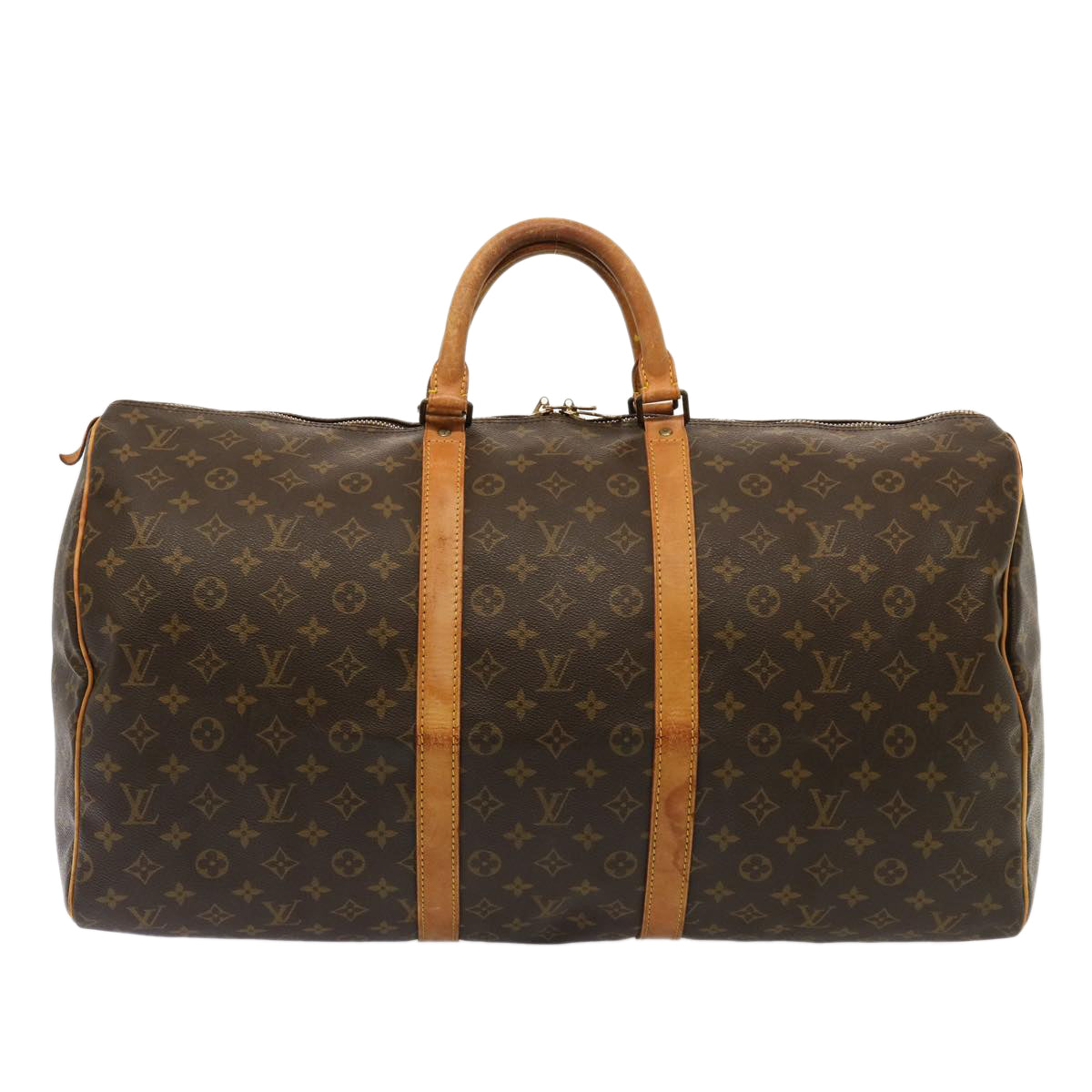 LOUIS VUITTON Monogram Keepall 55 Boston Bag M41424 LV 75491