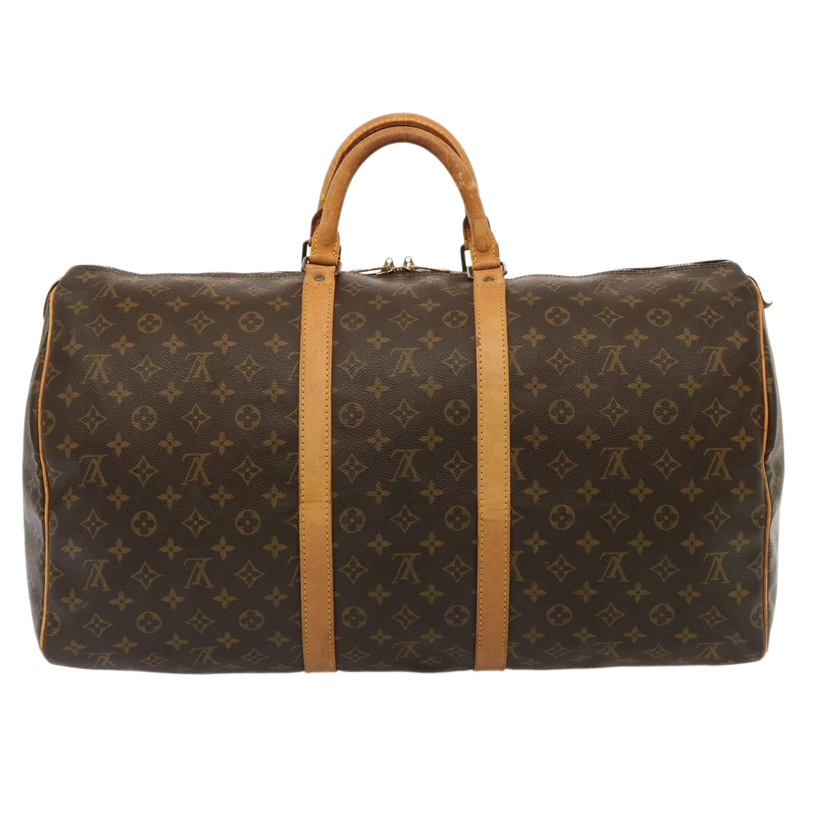 LOUIS VUITTON Monogram Keepall 55 Boston Bag M41424 LV 75491