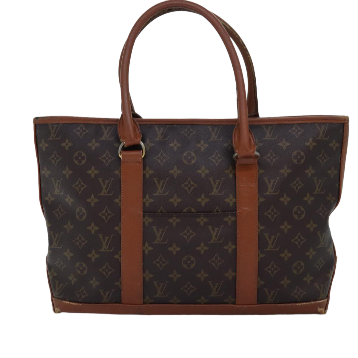 LOUIS VUITTON Monogram Sac Weekend PM Tote Bag M42425 LV 75494