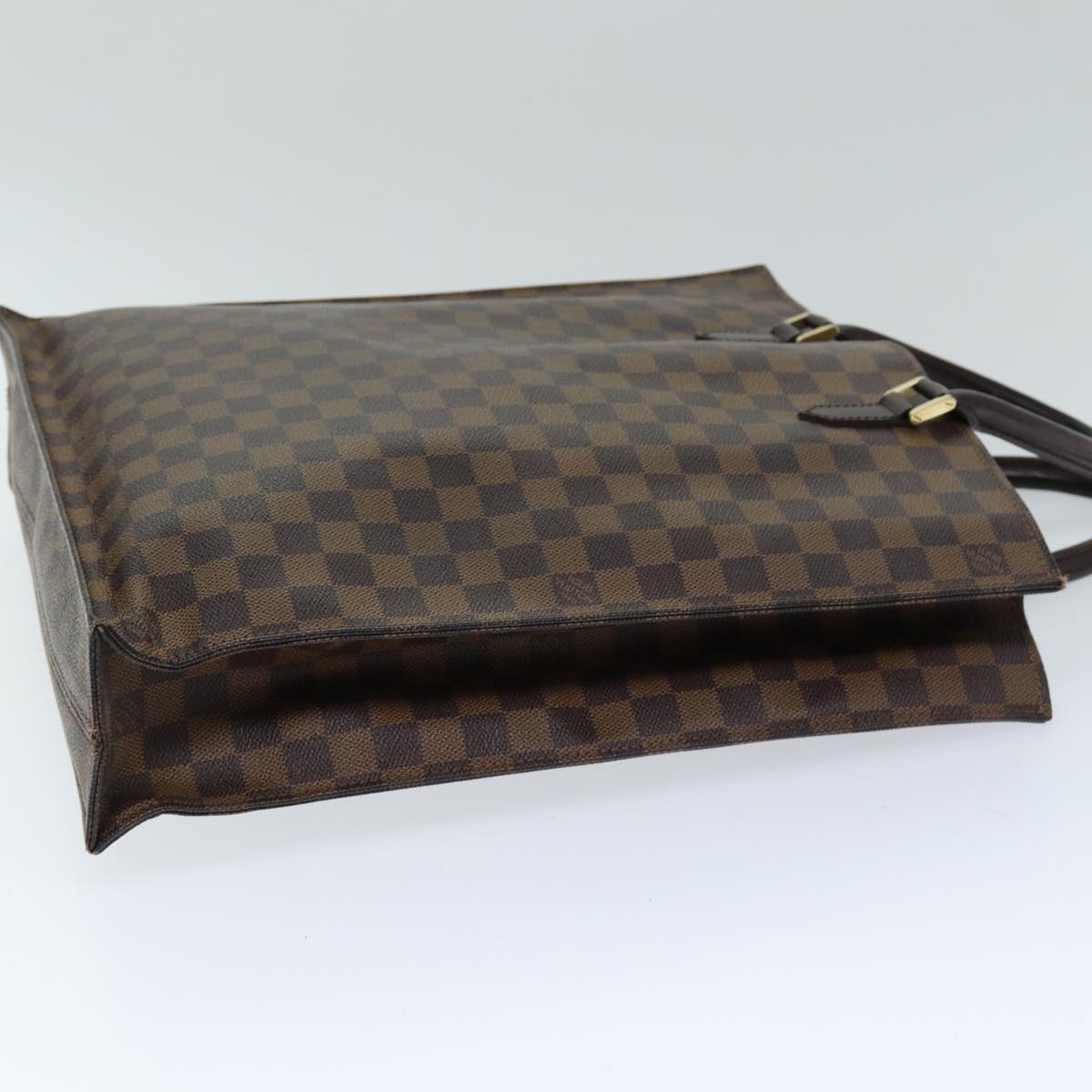 LOUIS VUITTON Damier Ebene Sac Plat Hand Bag N51140 LV 75495