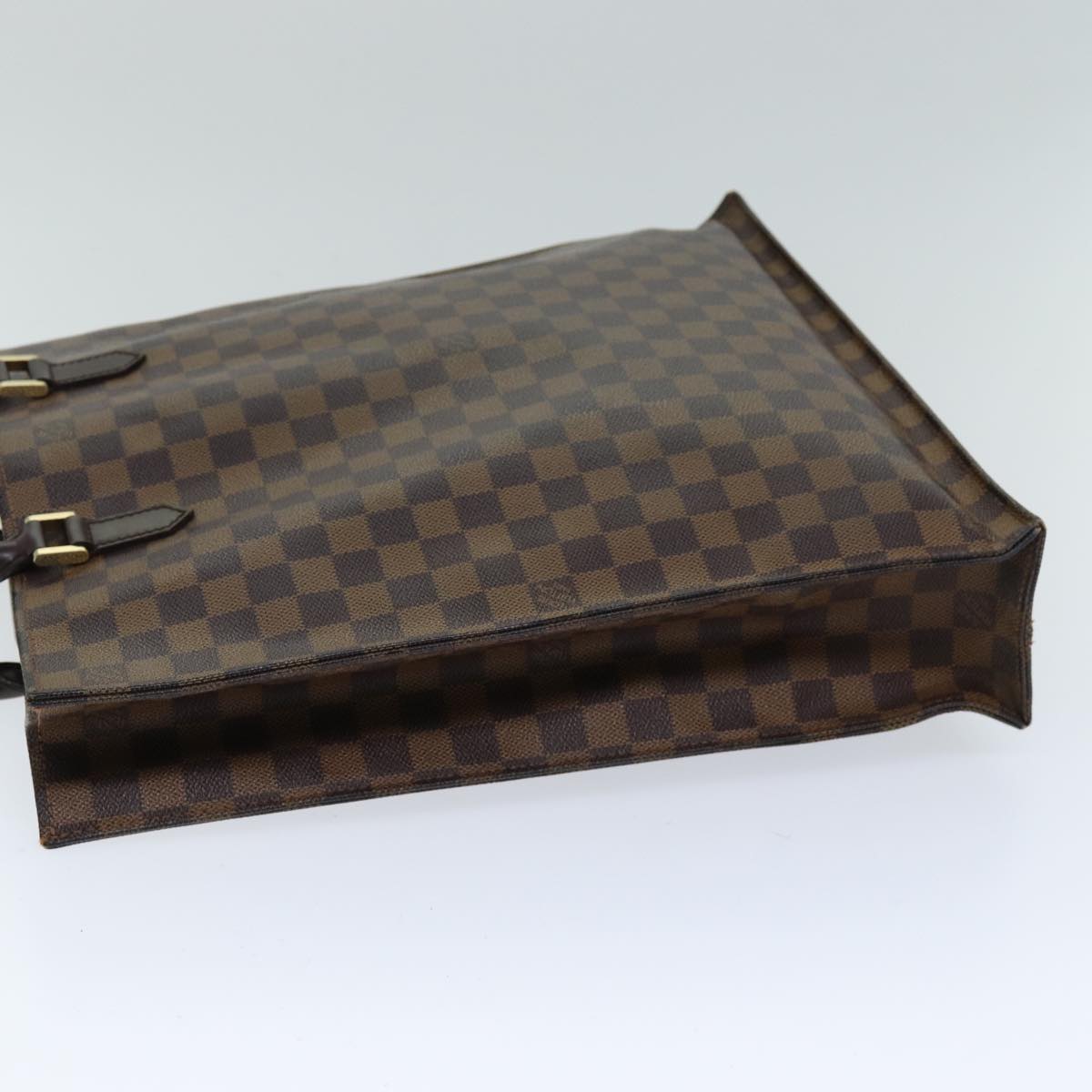LOUIS VUITTON Damier Ebene Sac Plat Hand Bag N51140 LV 75495