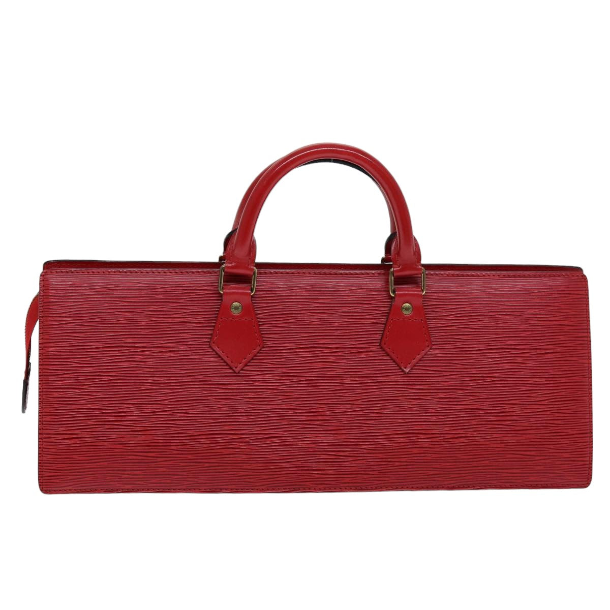 LOUIS VUITTON Epi Sac Triangle Hand Bag Red M52097 LV 75499