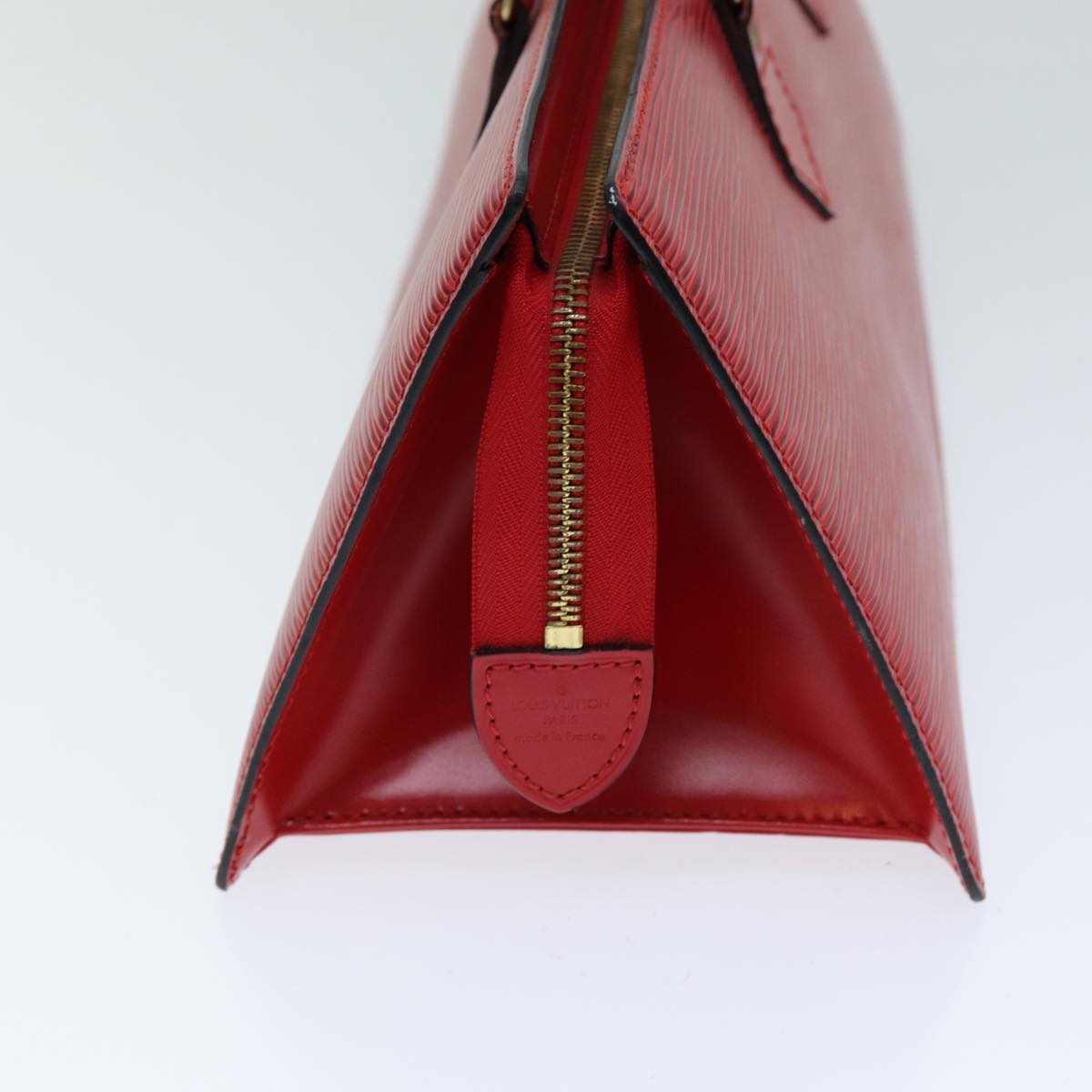 LOUIS VUITTON Epi Sac Triangle Hand Bag Red M52097 LV 75499