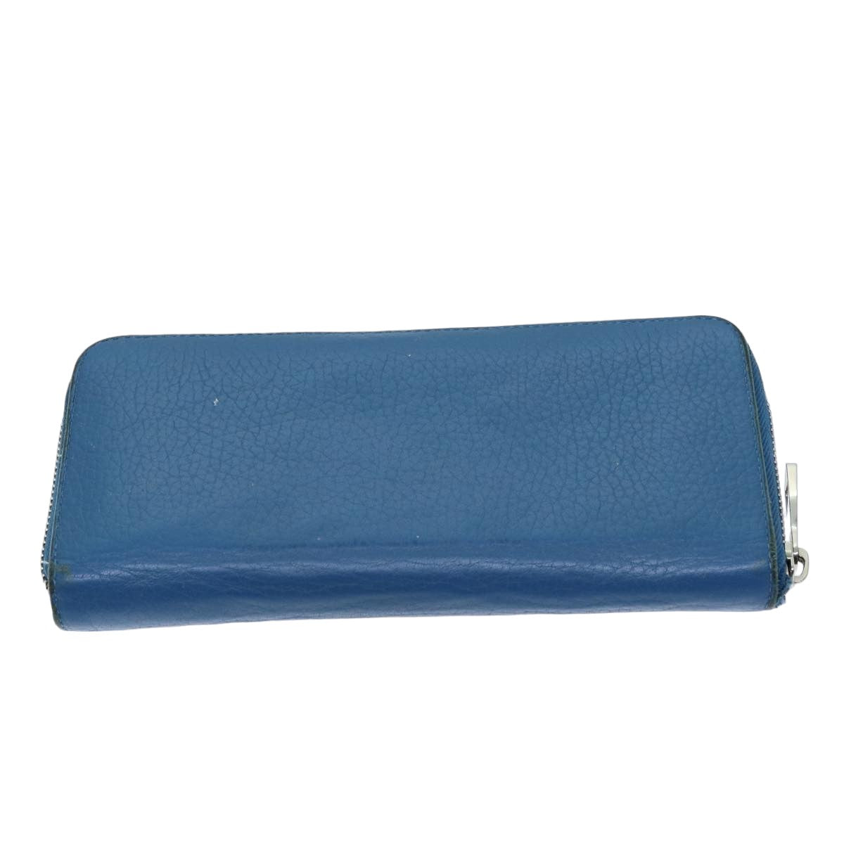 LOUIS VUITTON Suhari Zippy Wallet Long Wallet Leather Blue LV 75512