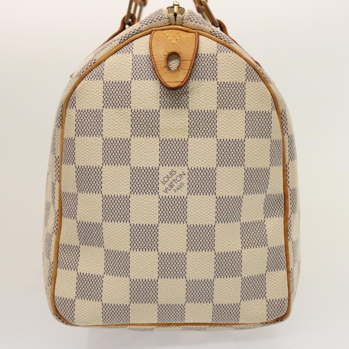 LOUIS VUITTON Damier Azur Speedy 25 Hand Bag N41534 LV 75552