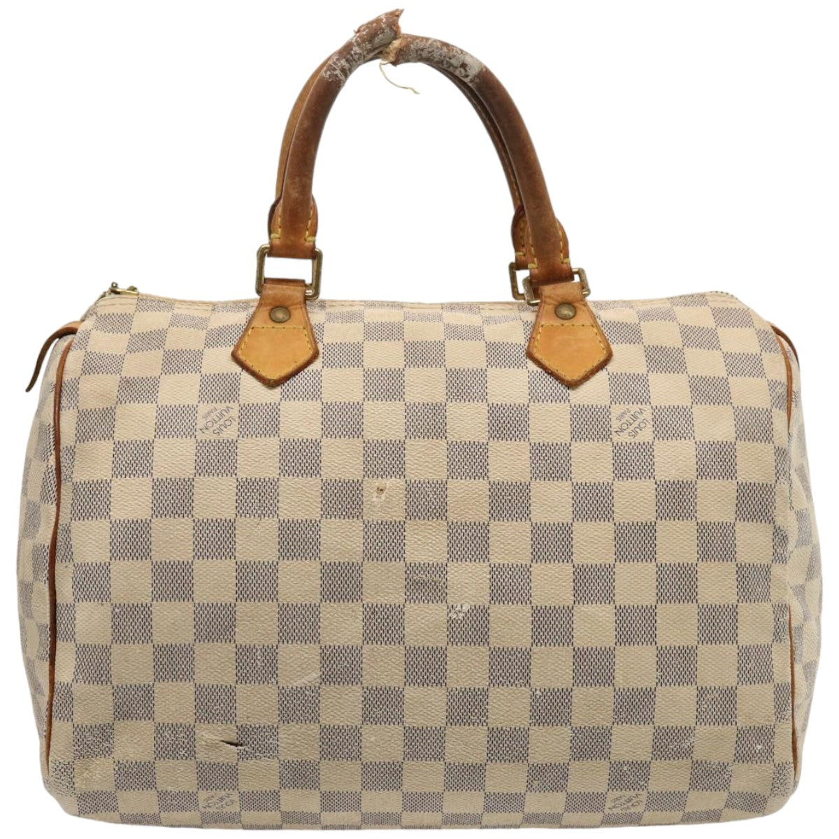 LOUIS VUITTON Damier Azur Speedy 30 Hand Bag N41533 LV 75554
