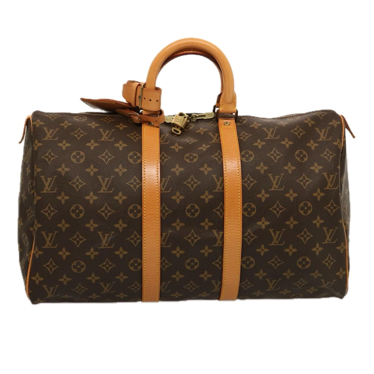 LOUIS VUITTON Monogram Keepall 45 Boston Bag M41428 LV 75557