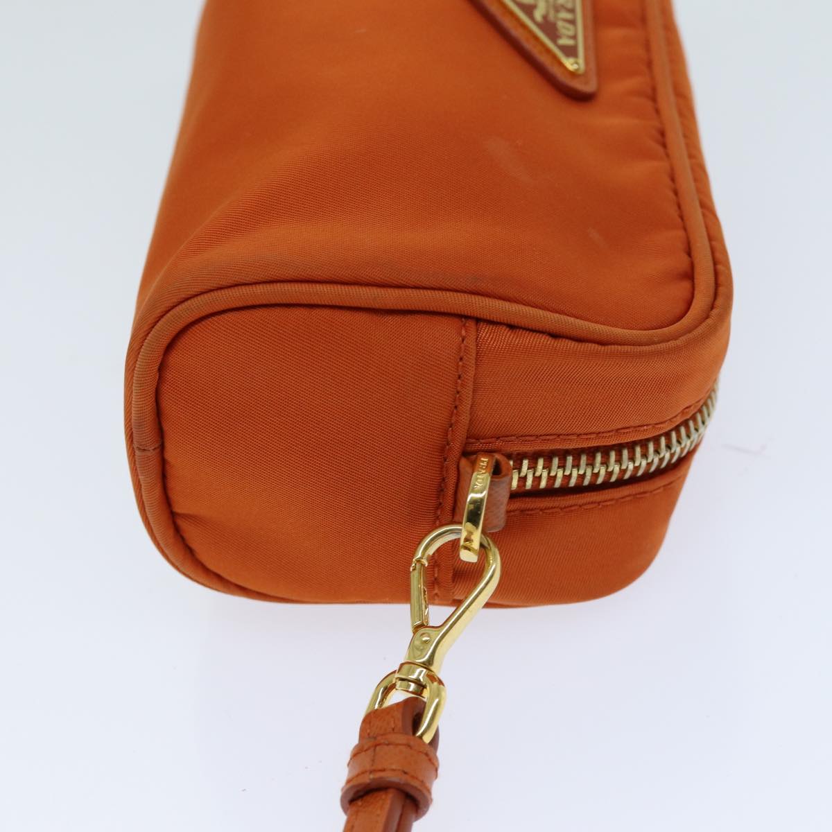 PRADA Pouch Nylon Orange 75571