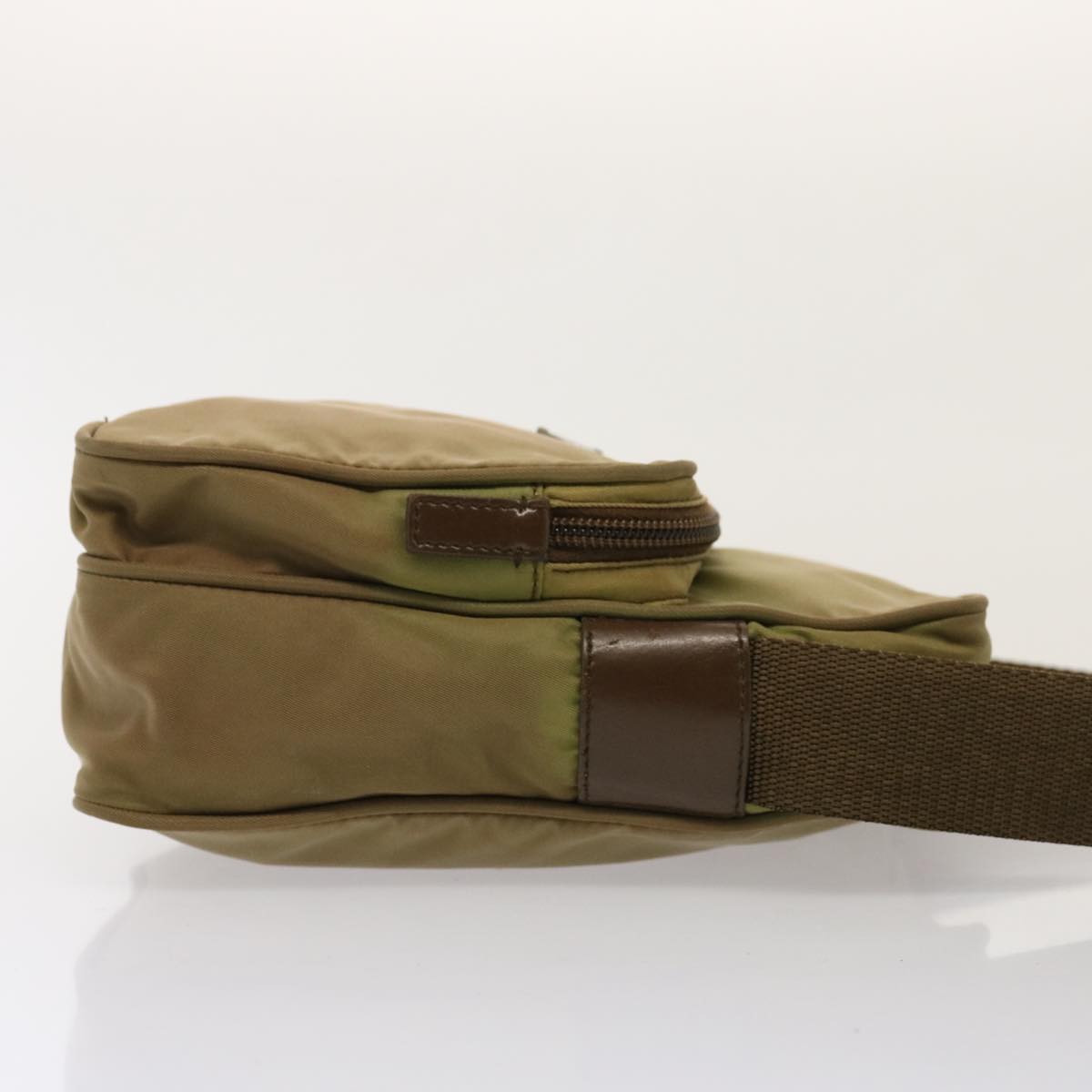 PRADA Shoulder Bag Nylon Khaki 75573