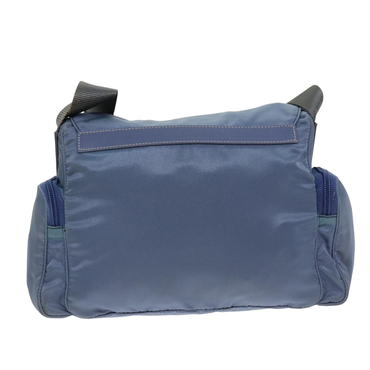 PRADA Shoulder Bag Nylon Blue 75575