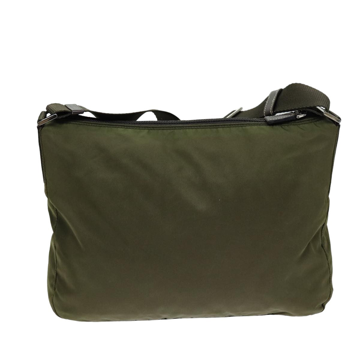 PRADA Shoulder Bag Nylon Khaki 75576