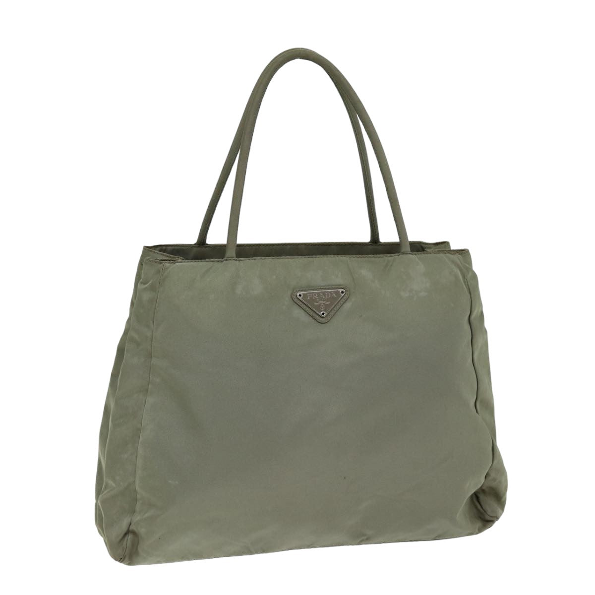 PRADA Tote Bag Nylon Khaki 75580