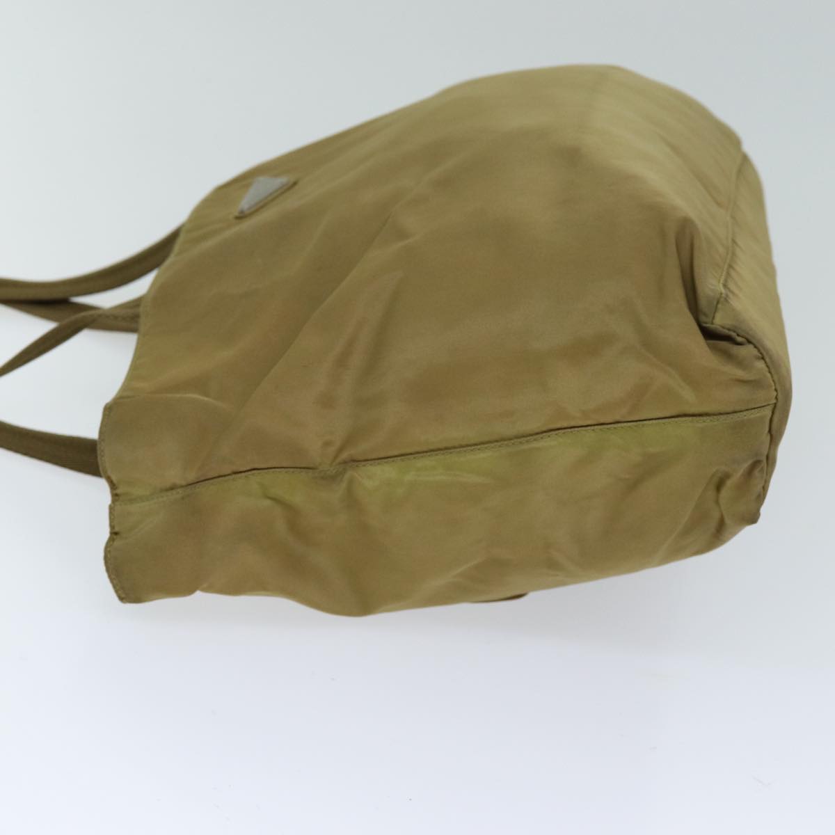 PRADA Tote Bag Nylon Beige 75582