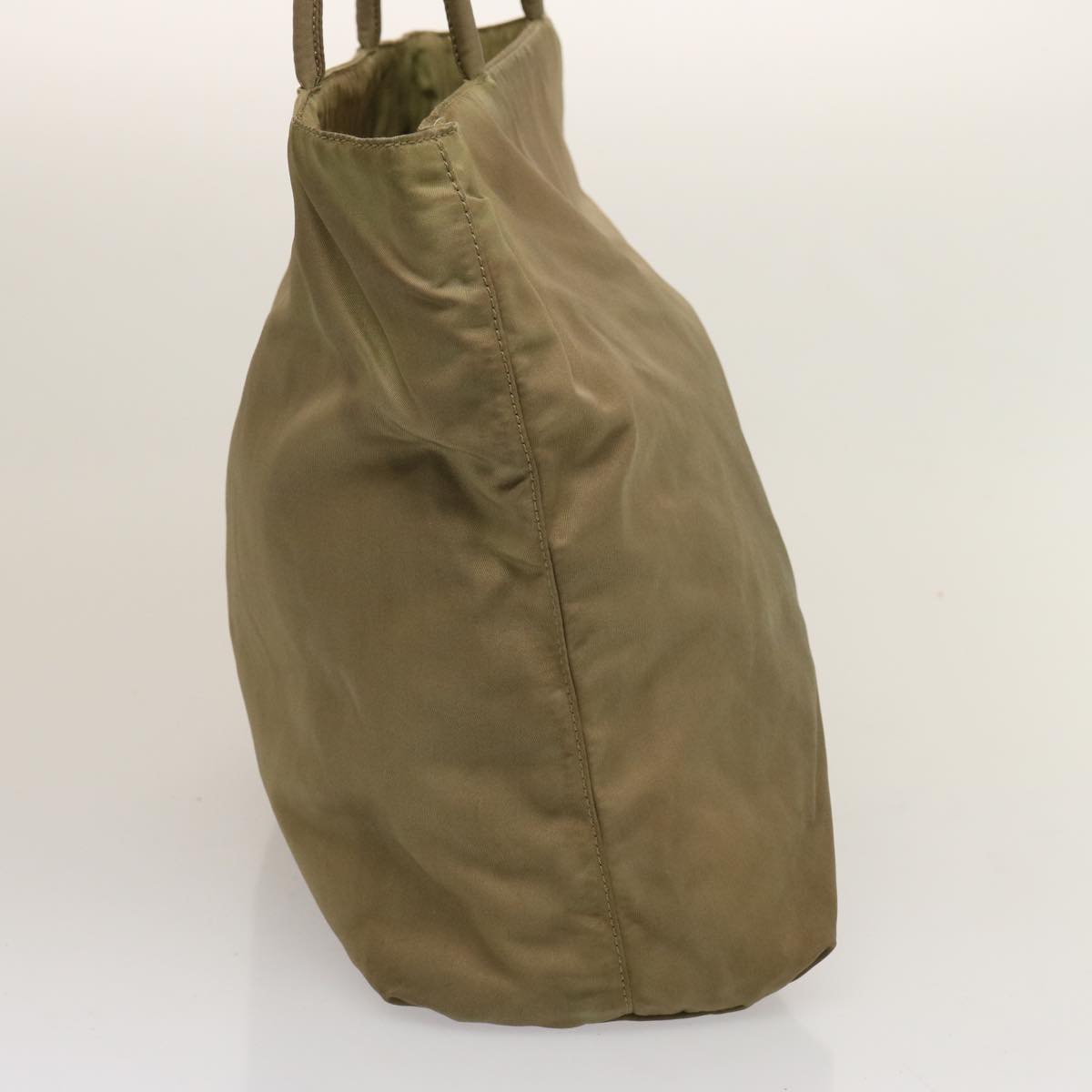 PRADA Tote Bag Nylon Khaki 75583