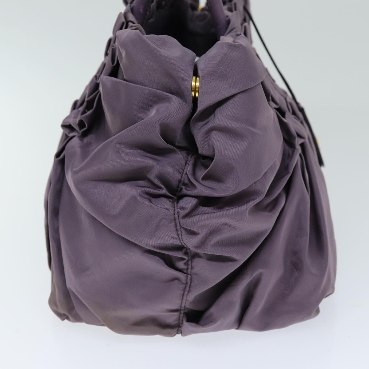 PRADA Hand Bag Nylon Purple 75585